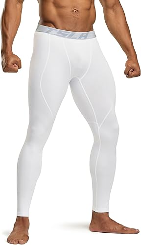 Miniatura 11 de TSLA - Pantalones de compresión térmica para hombres, calzas deportivas para correr, ropa base de invierno