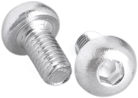 ZSJ New Upgrading M3 Button Head Stainless Steel Screw Inner Hex Head Bolt for Quadcopter Octocopter 100pcs/pack (M3X11mm, Silver)