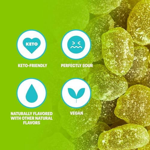image for Shameless Snacks Green Apple Blast - Sour Candy & Fruit Snacks, Sour A