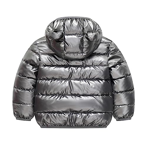 Toddler Winter Windproof Jacket Cartoon Luminous Rabbit Pattern Bear Ears Hooded Down Jacket Coat Warm Jacket2