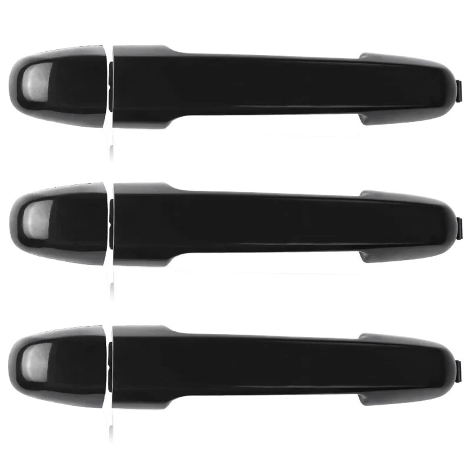 Hudfroa 3Pcs No Hole Side Door Handles For Hyundai For Elantra 2007-2012 Auto Driver Side Front Rear Door Handle Exterior