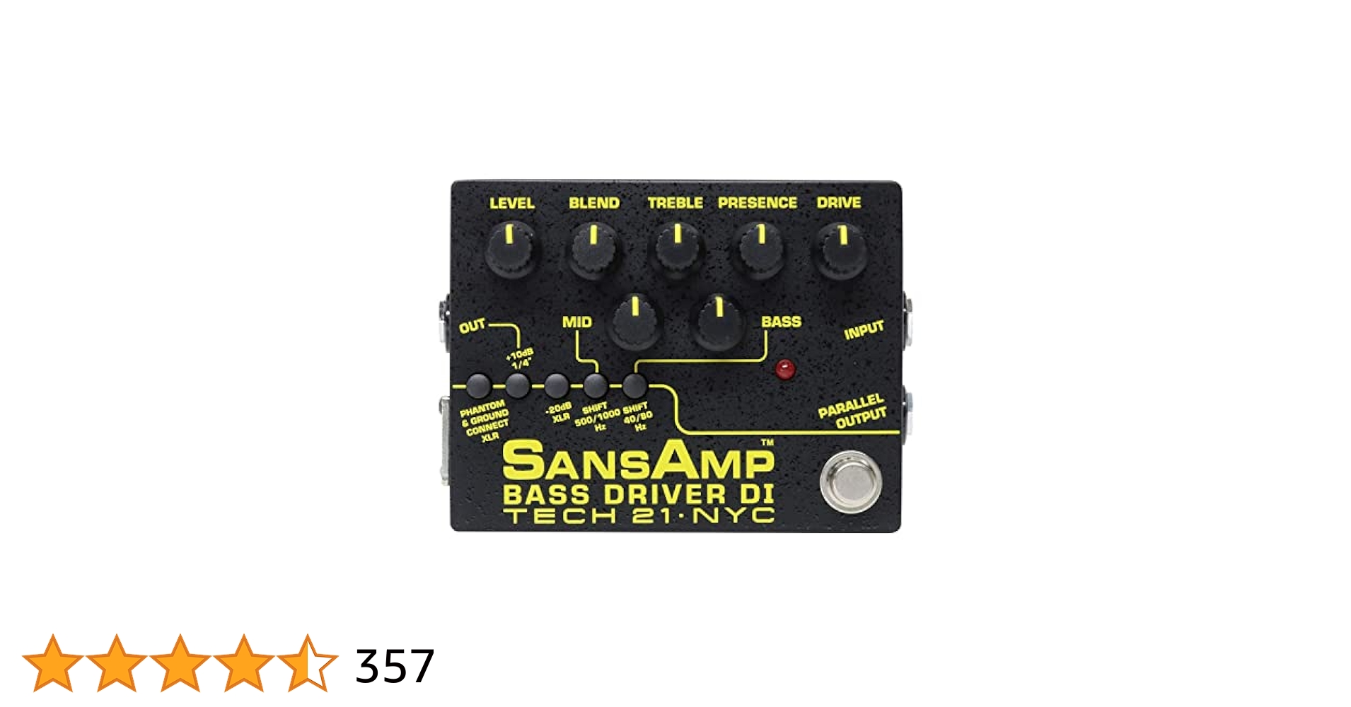 Amazon | Tech21 SANSAMP ベース用 ドライブエフェクター