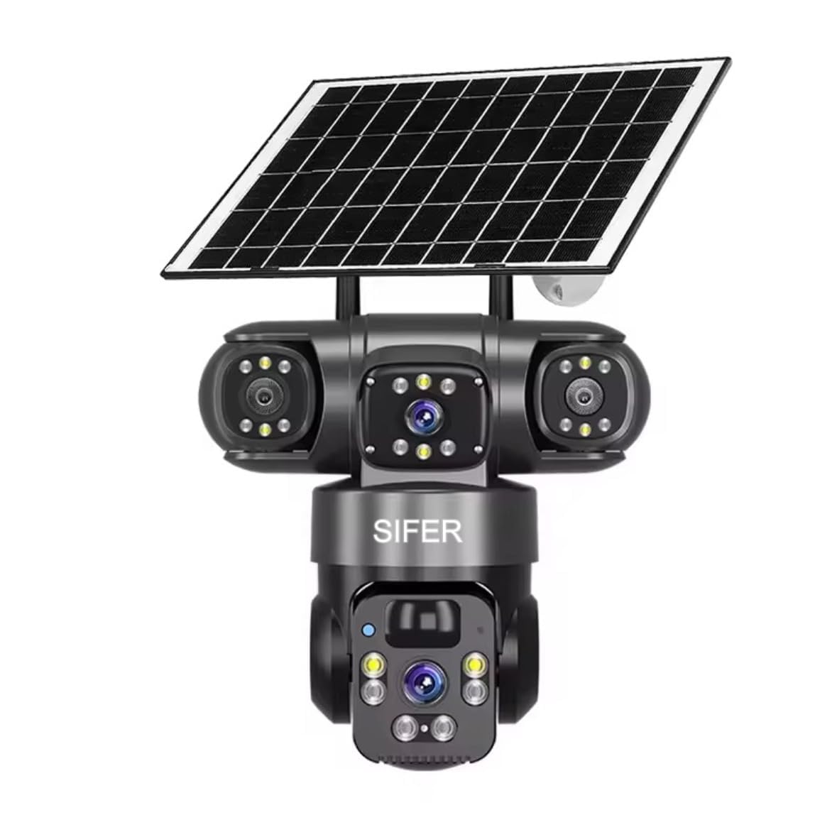 SIFER 12 MP Full HD Triple Lens Solar CCTV Camera | Night Vision | 4g sim Solar CCTV Camera 360 Outdoor | Motion Detection | 2-Way Audio | Cloud & SD Card Supported-image-42