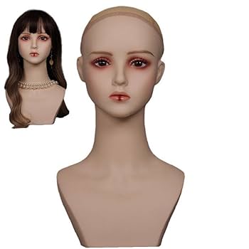 レディースマネキンメイク付き（美品、ウィッグ無） Amazon.co.jp: マネキンヘッド マネキン頭 メイクアップ
