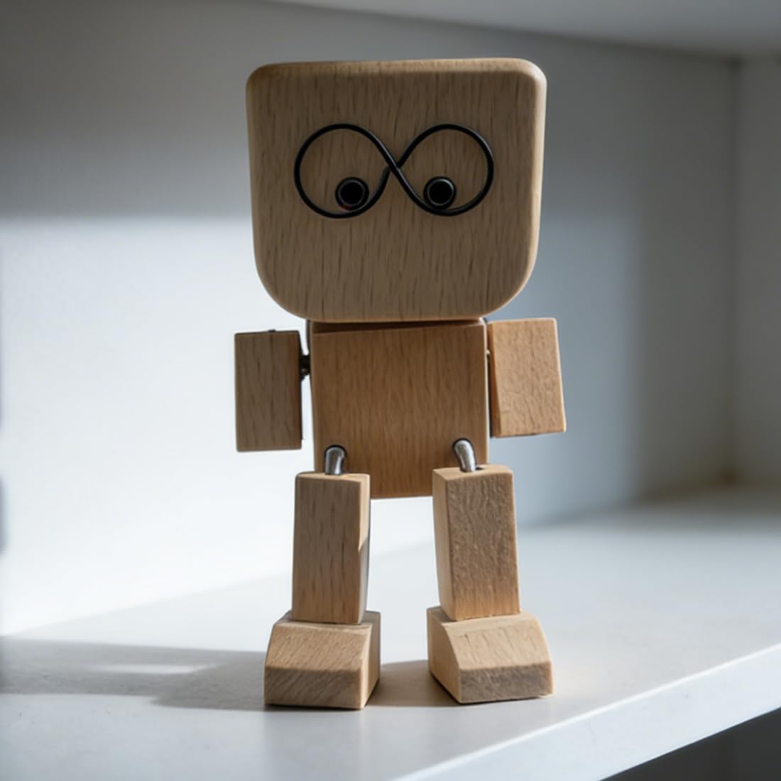 Figura oscillante in legno 12 facce intercambiabili decorazione cruscotto auto scrivania