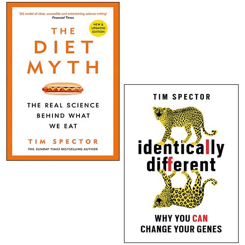 Professor Tim Spector Collection 2 Books Set (The Diet Myth & Identically Different)