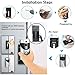 Wireless Doorbell Camera, Waterproof WiFi Doorbell Security Camera with Chime, Cloud Storage, Two-Way Talk, PIR Motion Detection, Night Vision and Rechargeable Batteries