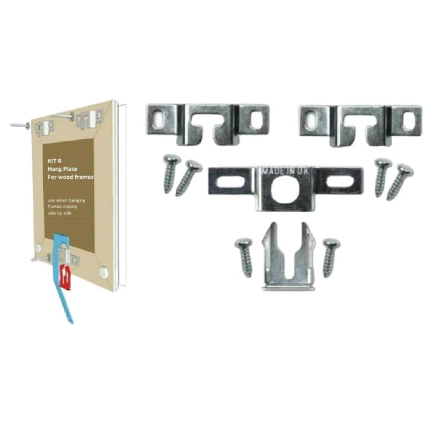 Sisi Uk Sisi Uk® Springlock System Anti-Theft Picture Frame Hanging (Kit B)
