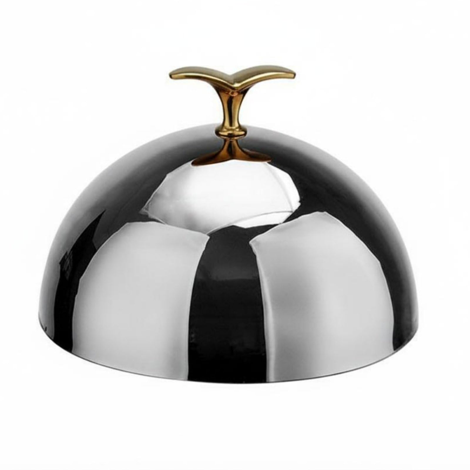 Gralara Cloche da Portata Finitura Finitura a Martello Campana Copripiatto Design Elegante Coprivivande per Ristoratori, Banchetti, Oro Rosa, 35CM