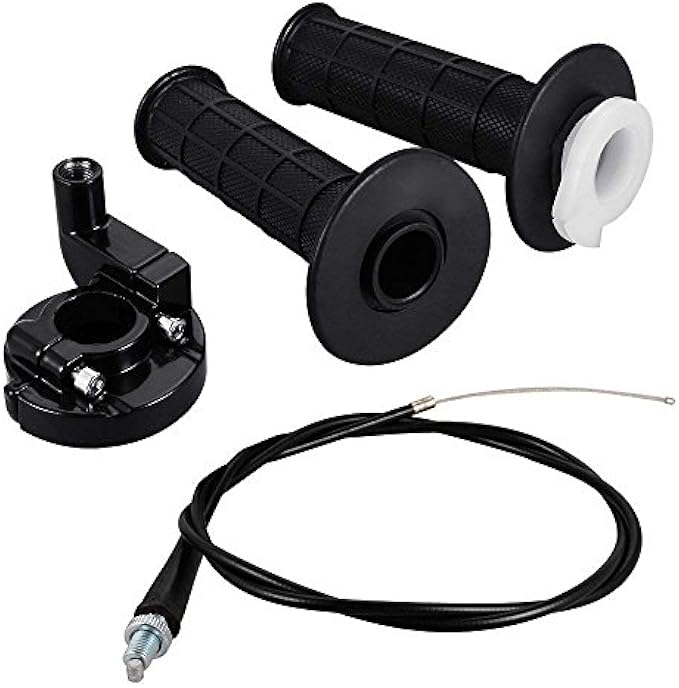 MYCHENG Throttle Handle Grips and Grip Cable for Mini Baja Mb165 Mb200 5.5 6.5hp 196 200cc Doodlebug Bike 50 inch