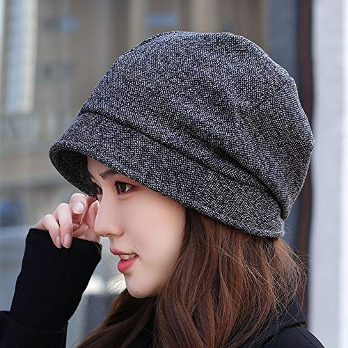 Chapeau de mère bonnet tricoté en velours, le cadeau chaud idéal d'hiver