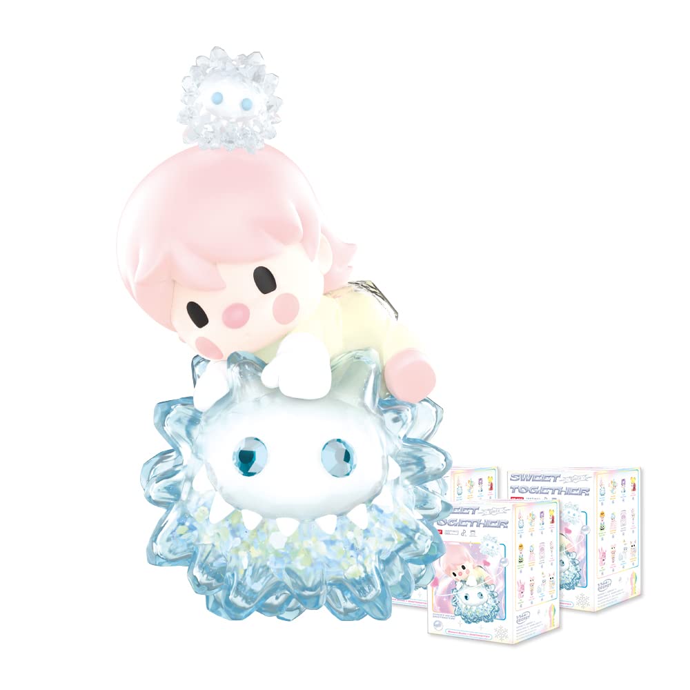 POP MART Sweet Bean × INSTINCTOY Sweet Together Series 3Boxes 2.5 inches Articulated Character Premium Design gifts for women Fan-Favorite blind box Collectible Toy Art Toy Action Figure