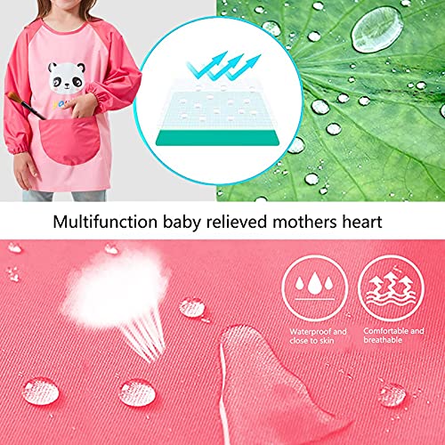 N-X Grembiuli per bambini con tasca, impermeabile