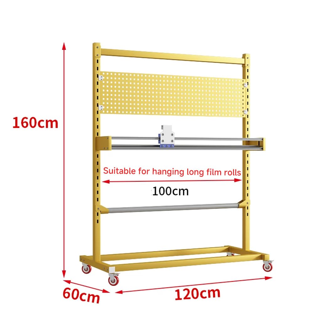 Gilotyna do papieru pakowego z regulacją wysokości; Wytrzymały stojak na papier pakowy do zastosowań komercyjnych z obcinaczem; Stabilna stalowa konstrukcja ramy,Internal l 100cm