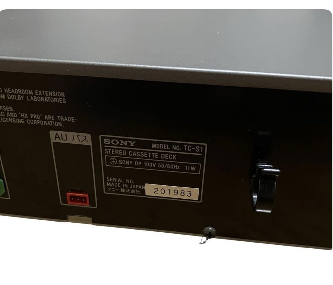 Amazon.co.jp: SONY ソニー TC-S1 オートリバースカセットデッキ DOLBY