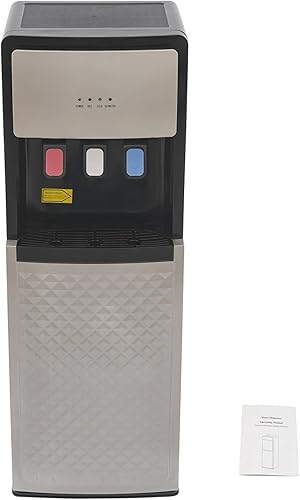 Dispensador de enfriador de agua de carga inferior, enfriador de agua fríacaliente de 5 galones con bandeja de goteo extraíble, dispensador de agua