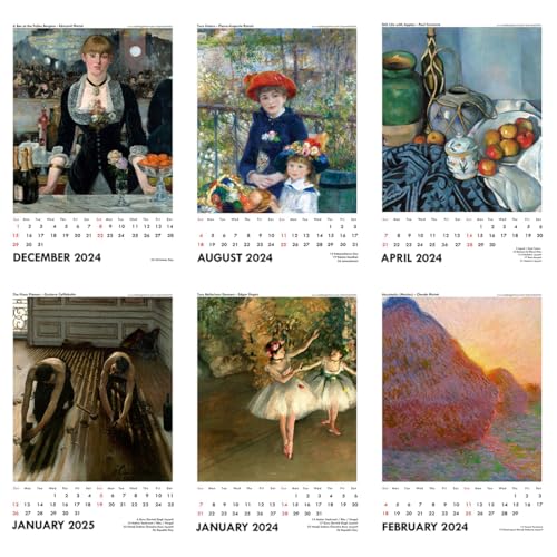 Image of Tallenge - Art by Impressionists - 2026 desk Calendar - 6 x 9 Inches (Paper, Desk Calendar)