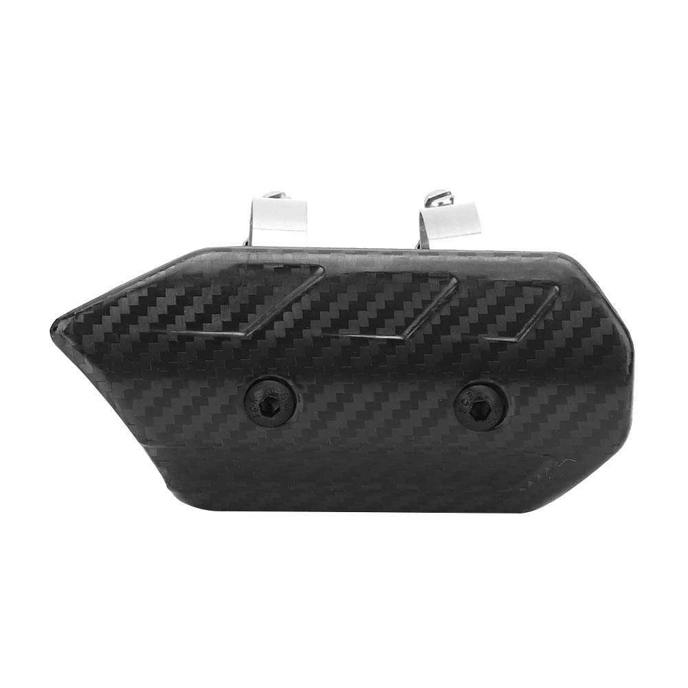 Cubierta de kit de protección térmica universal de tubo medio de escape de fibra de carbono seco para Kawasaki, Suzuki, Honda, Yamaha, etc.