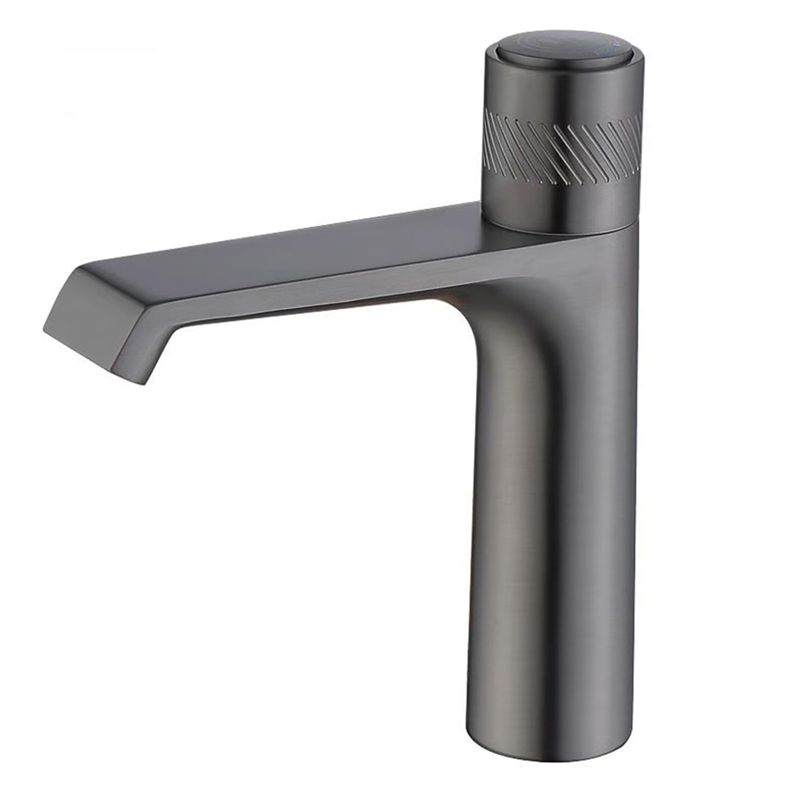 FQWNCIEG Bathroom Sink Taps Basin Mixer Tap Waterfall Basin Tap Grey Brass Taps for Bathroom Basin