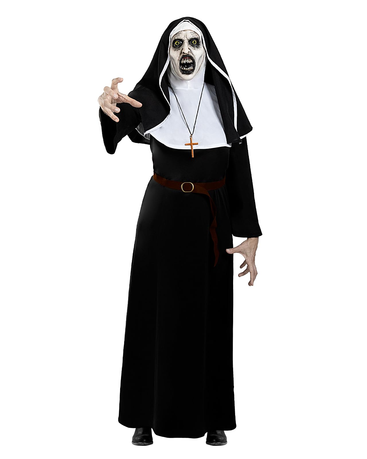 Funidelia Disfraz Oficial de La Monja Valak para hombre y mujer, Incluye túnica, cofia, cinturón, crucifijo, The Nun - Traje para adultos para fiestas, Carnaval y Halloween - Talla XL