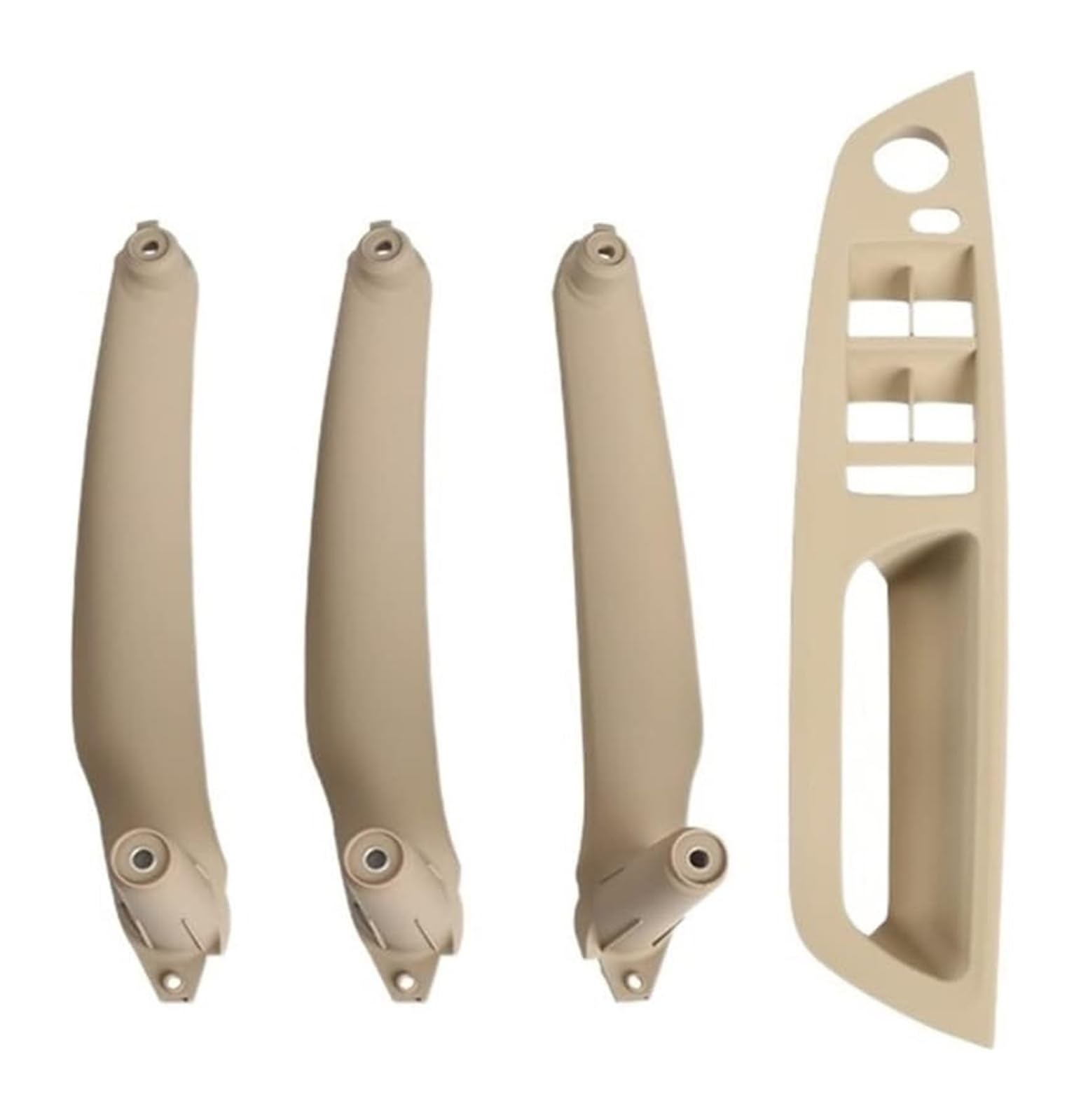 FANGZIQF Inner Door Pull Handles for BMW E70 E71 E72 X5 X6 LHD RHD 4Pcs Car Door Handle Inner Panel Pull Cover Set Armrest(B Beige,RHD)