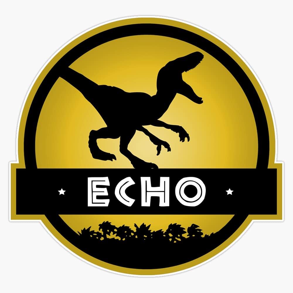 JB Print Velociraptor Echo Squad Vinyl Decal Sticker Car Waterproof Car Decal Bumper Sticker 5"