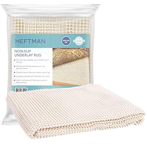 HEFTMAN Non Slip Rug Underlay Multipurpose Rubber Gripper Suitable For All Floor Types Including Hardwood, Laminate, Wooden Etc. – 183cm x 183cm