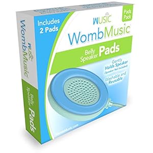 Womb Music Replacement Pads – [Pads Only] – 2 Pack Soft Silicone Gel Pad Set for The Wusic Pregnancy Belly Speaker…