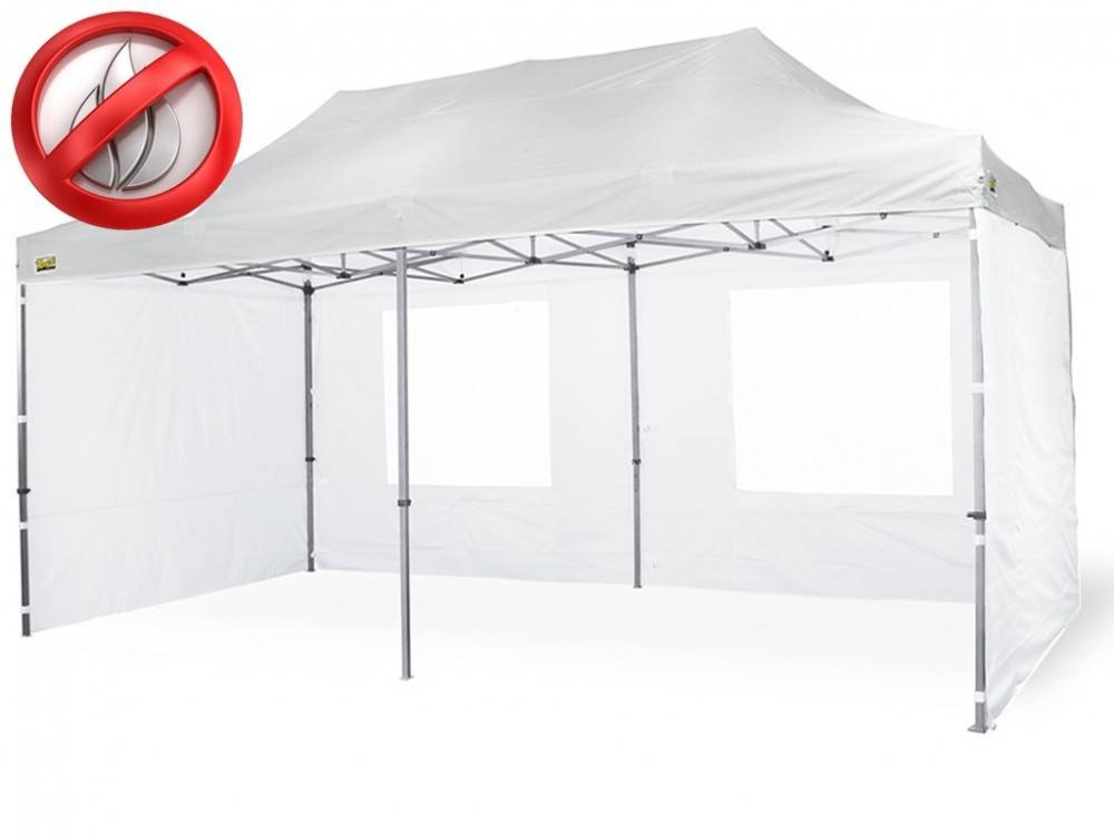 Tetto Bianco Gazebo Piramide 3x6 Termonastrato 500D