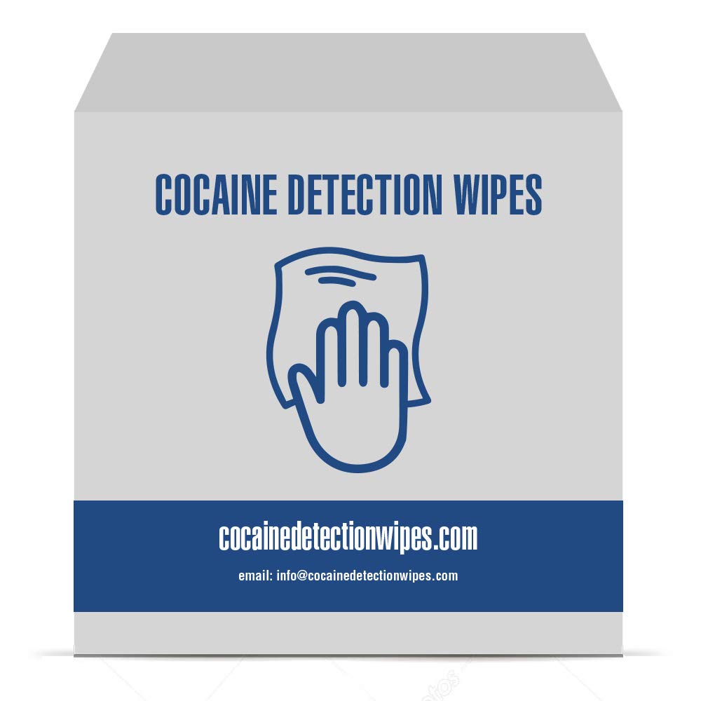 Cocaine Detection Wipes Pack of Sachets - Detect The Presumptive presence of Cocaine on Any Surface by Swabbing The Area with Wipe Turning Blue Upon Contact with Drugs (50)