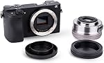2-Pack E-Mount Body Cap & Rear Lens Cover Kit for Sony Cameras & Lenses | for Sony A6700 A6600 A6500 A6400 A6300 A6100 ZV-E10 II ZV-E1 A7 A7II A7III A7IV A7V A7R A7RII A7RIII A7RIV A7RV A7RVI & More