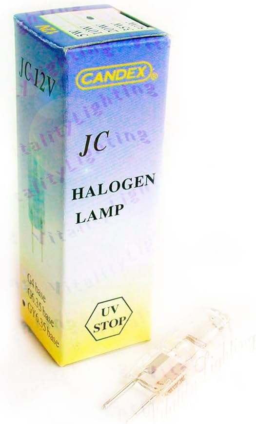 JC 20W 12V GY6.35 Miniature Light Bulb 6mm Bi-Pin Base Halogen Lamp (6/pack)