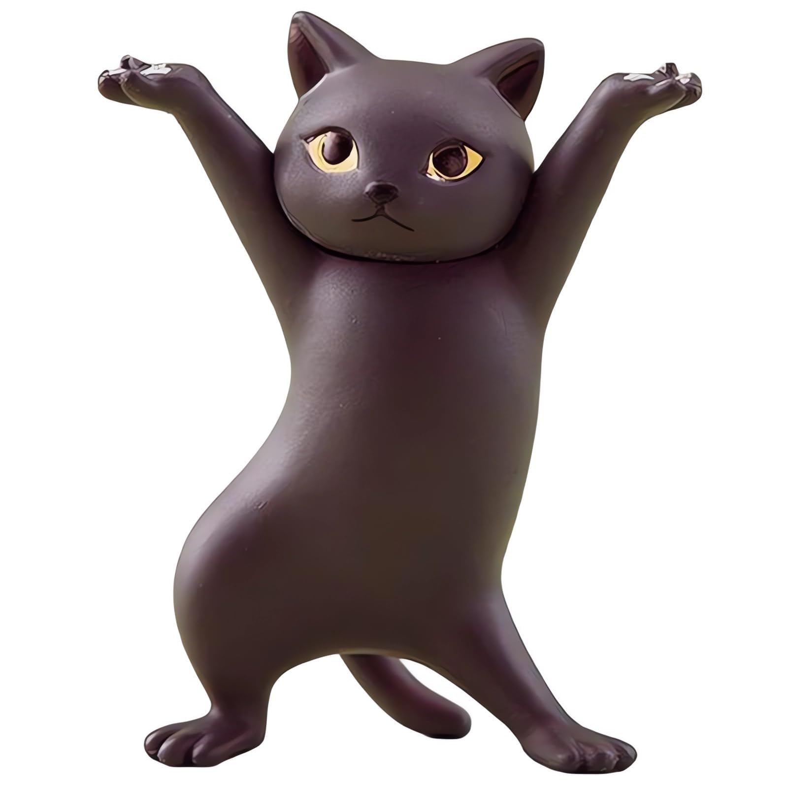 genkigold Adorable Cat Pen Holder Set - Cute Gifts,Kawaii Stuff,Funny Desk Decor,Room Decorations,Finger Balance Exercise Supplies,for Cat Lovers - 1pc