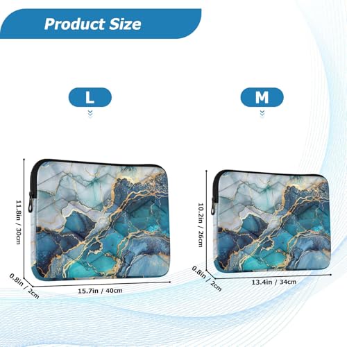 Funda para portátil azul marmolado 15.6 pulgadas miniatura 2