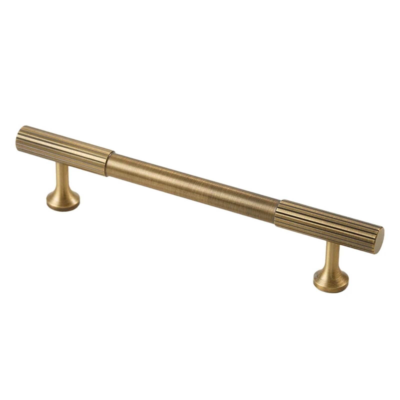 Ruwlfe One Color 2Pcs Solid Brass Drawer Pull Handles Antique Features Look In Bedroom And Kitchen Furniture For Internal Wooden Doors(160Mm)