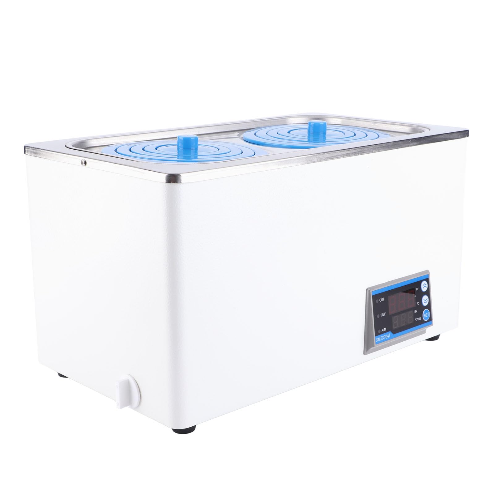Baño MaríA Termostático de Laboratorio Digital 8L, Aberturas, 600W, Calentamiento Rápido, Control Preciso de Temperatura, A Prueba de Derrames (Enchufe europeo 220V)