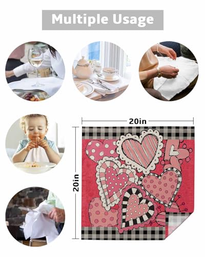 Servilletas de Tela Pack x4 50.5x50.5 cm Negro miniatura 5