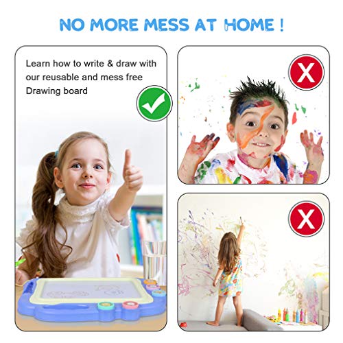 DUTISON Lavagna Magnetica per Bambini 4 Colori