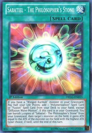 Carta Sabatiel de YU-GI-OH! - The Philosopher's Stone (DRLG-EN015) - Dragons of Legend - Edición ilimitada - Super Rare (versión en inglés, idioma