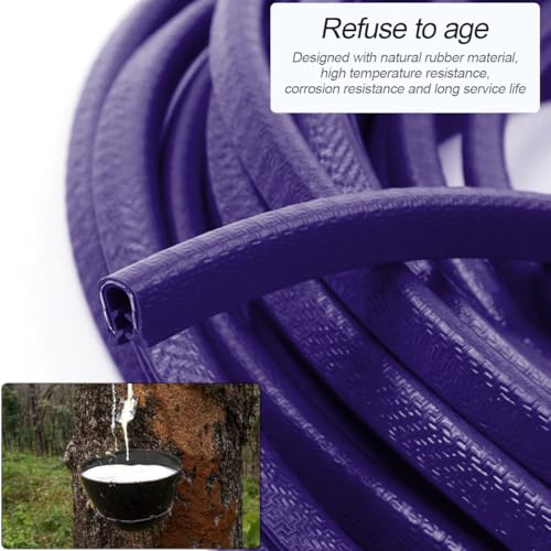 Image of Osilly Car Door Edge Guards, 16Ft Rubber Seal Car Door Edge Trim, U Shape Door Edge Protector Guard, Aluminum Weather Proofing Automotive Door Edge Molding Protection for Most Car (Purple)