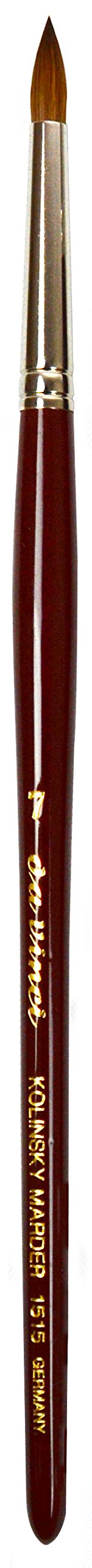 da Vinci Watercolor Series 1515 Maestro Paint Brush, Extra Short Retouching Kolinsky Red Sable, Size 7 (1515-7)