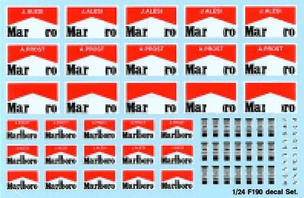 Amazon.co.jp: 1/24 F190 マルボロデカールセット : ホーム＆キッチン