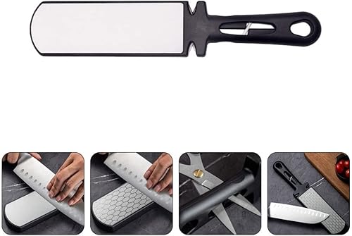 Miniatura 8 de Hemoton Afilador de cuchillos de cocina, herramienta de afilado de cuchillos de mano, cortador de cocina, afilador de barra de afilado de acero