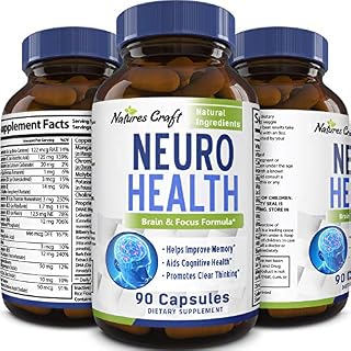 Natures Craft's Mind Enhancement Supplement Natural Nootropic Pills for Men and Women Boost