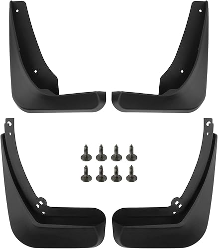 Juego de 4 guardabarros delanteros y traseros (lado del conductor y del pasajero) LH RH Barro Flaps Guardabarros Guardabarros Guardabarros con