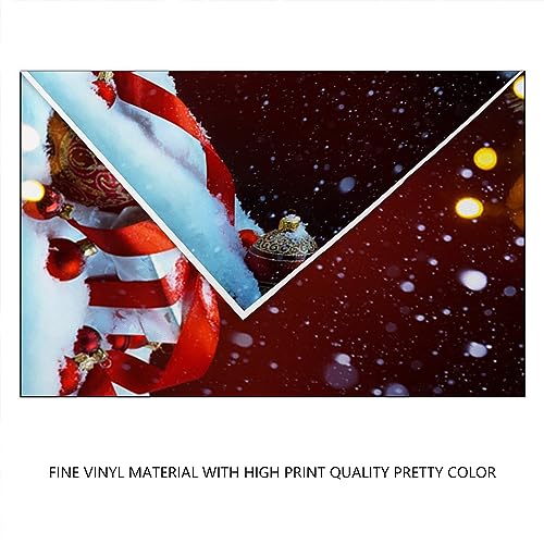 YongFoto 3x2m Vinyl Photography Backdrop Balls Falling Snowflakes Abstract Red Wall Xmas Photo Background Backdrops for Photography Photo Shoots Party Kids Personal Portrait Photo Studio Props - Image 4
