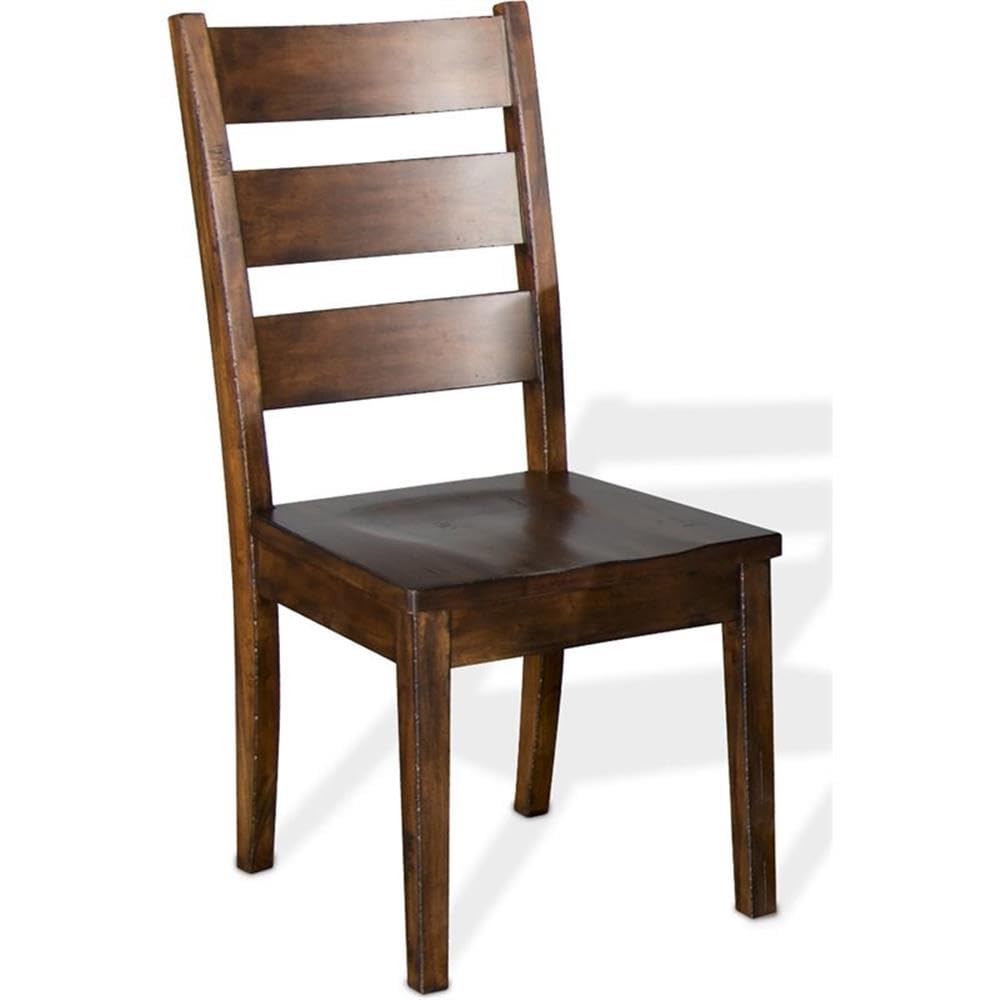 Sunny Designs Tuscany Ladderback Chair with Wood Seat (Set of 2)