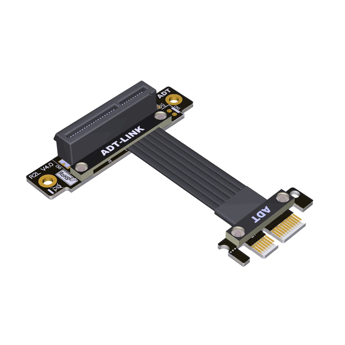 Cable extensor PCIe 4.0 X1 a X4 de 30 cm para instalar tarjetas de red en cajas ITX 2