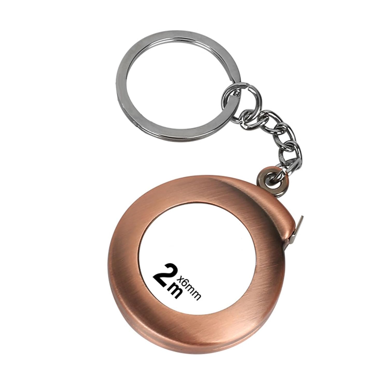 Small Tape Measure Keychain Mini Measuring Tape Retractable 6foot 2M Pocket Tape Measure with Clear Marking for Home Measuring Tape, bronze