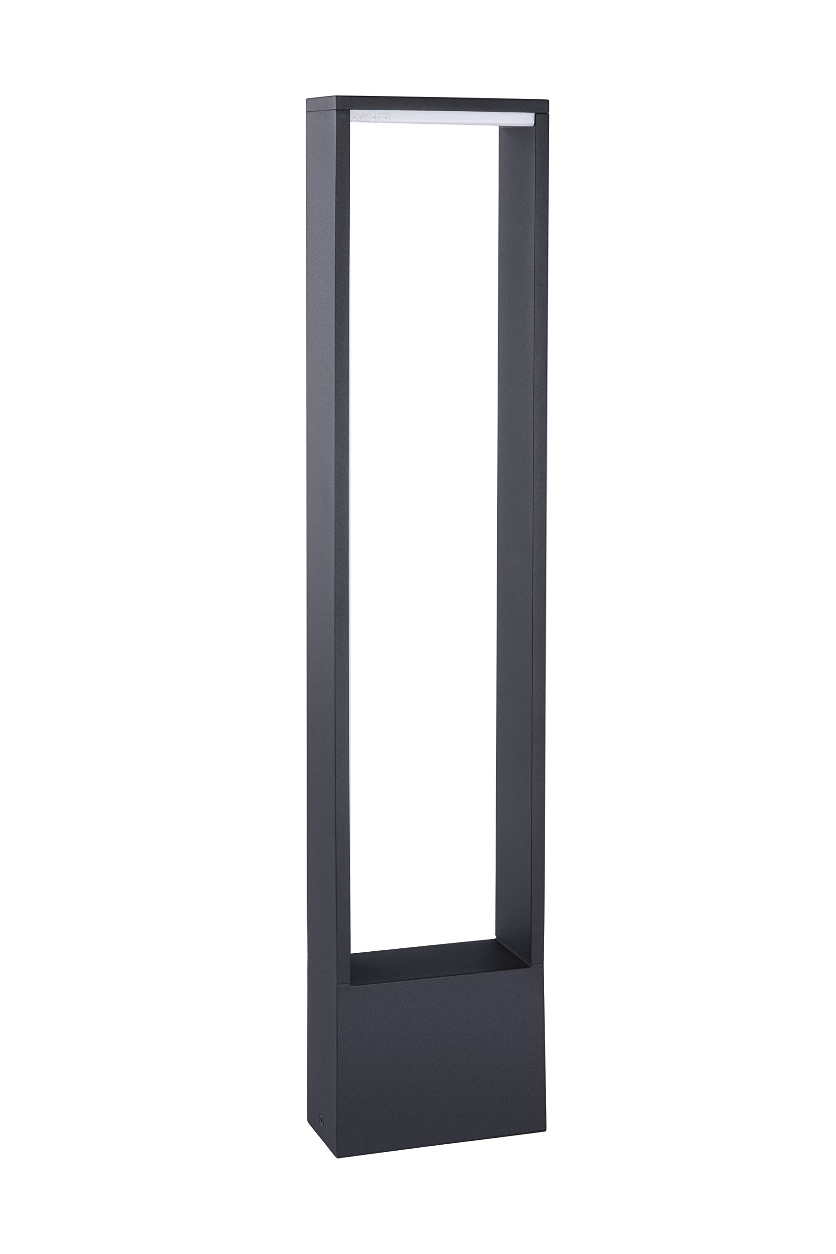 Luces LED para caminos de exterior, diseño europeo moderno, luces para jardín, iluminación paisajística, lámpara de bolardo decorativa, IP54, resistente al agua, aluminio negro, para pasarelas, patios